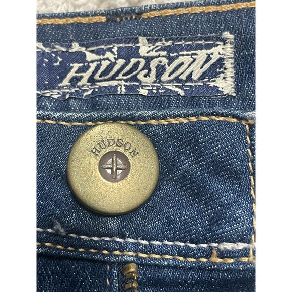 Hudson Womens 28 Flare Y2K 90s Low Rise Jeans Blue Made in USA *tiny flaw - Picture 14 of 15